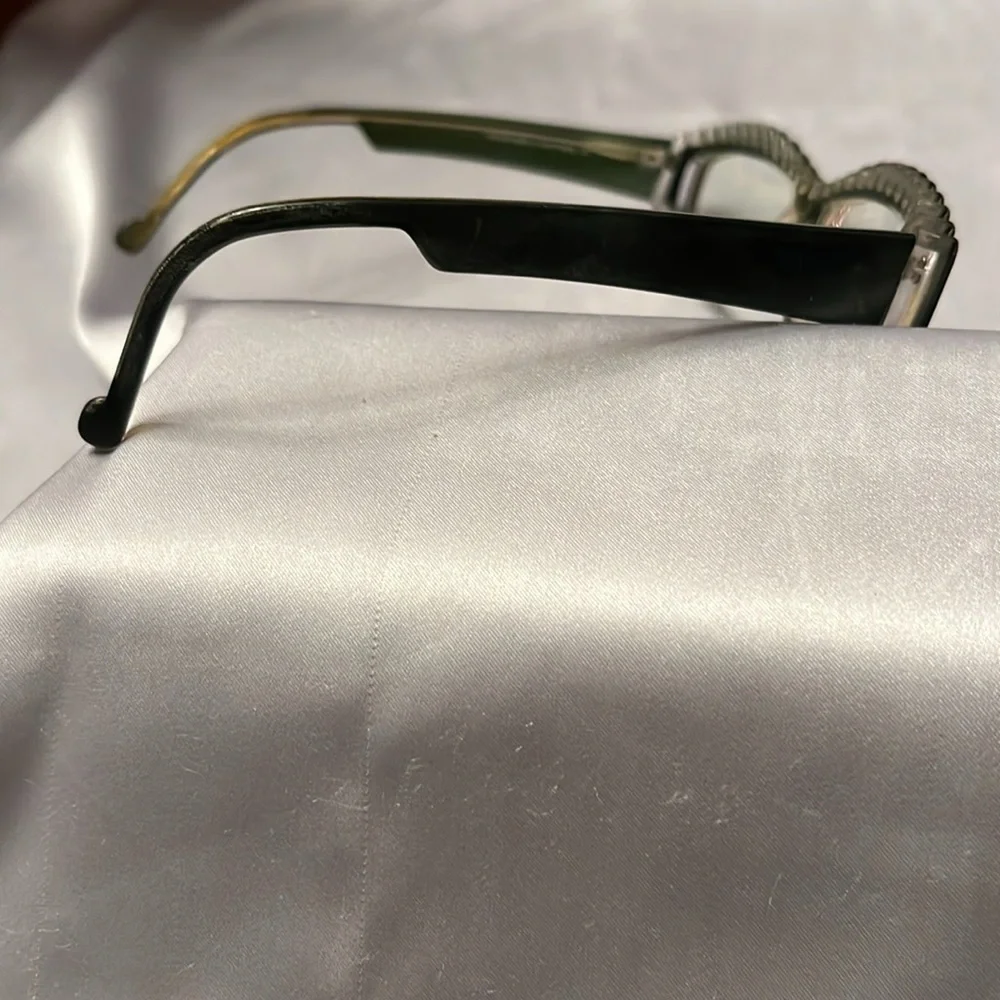 Designer Grotesque Eyeglasses Dark Green